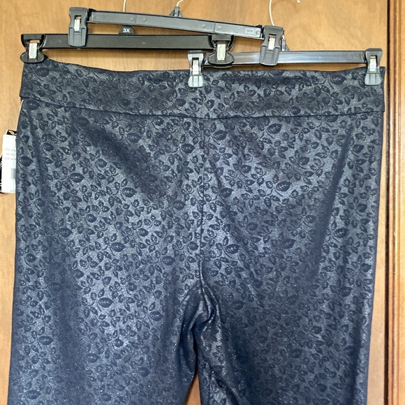 Zac & Rachel pant navy rose sparkle the ultimate fit pant 24W - Picture 14 of 16